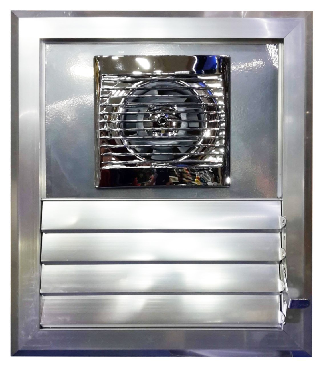 Aircol 120 Krom Fanlı Menfez (160m³/h) - Ölçü Seçiniz