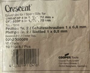 Crescent Alman Çift Taraflı Bits Uç