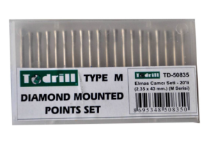 Todrill Elmas Camcı Seti M Tipi (2.35 x 43 mm) TD-50837- 20'li