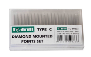 Todrill Elmas Camcı Seti C Tipi (2.35 x 43 mm) TD-50837- 20'li