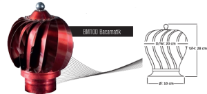Bacamatik - Rüzgar Gülü 100 mm