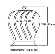 Bacamatik - Rüzgar Gülü 400 mm Kare Taban