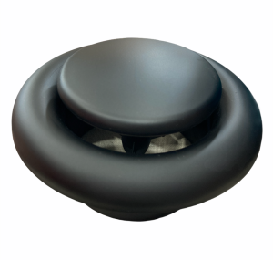 Siyah 150mm Plastik Gemici Anemostadı