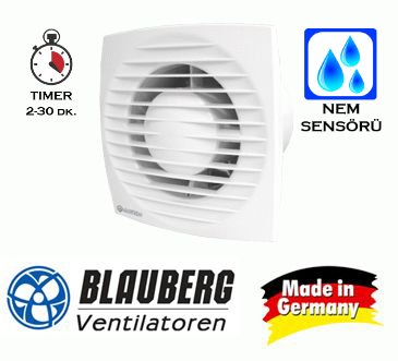 Bravo 150 H Zaman Ayarlı Nem Sensörlü Aspiratör