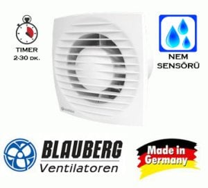 Bravo 150 H Zaman Ayarlı Nem Sensörlü Aspiratör