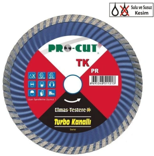 Procut 51119 TK (Turbo Kanallı) Serisi Elmas Testere 125 mm