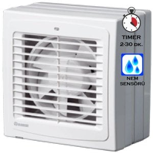 Blauberg Wind 150 H Zaman Ayarlı Nem Sensörlü Cam Tipi Fan
