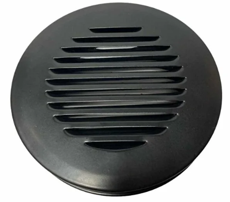 Metal Doğalgaz Menfezi (Mat Siyah)