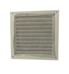 Krem (Kırık Beyaz) Sabit Kanat Metal Menfez 150x150