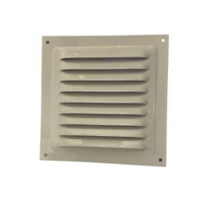 Krem (Kırık Beyaz) Sabit Kanat Metal Menfez 200x200