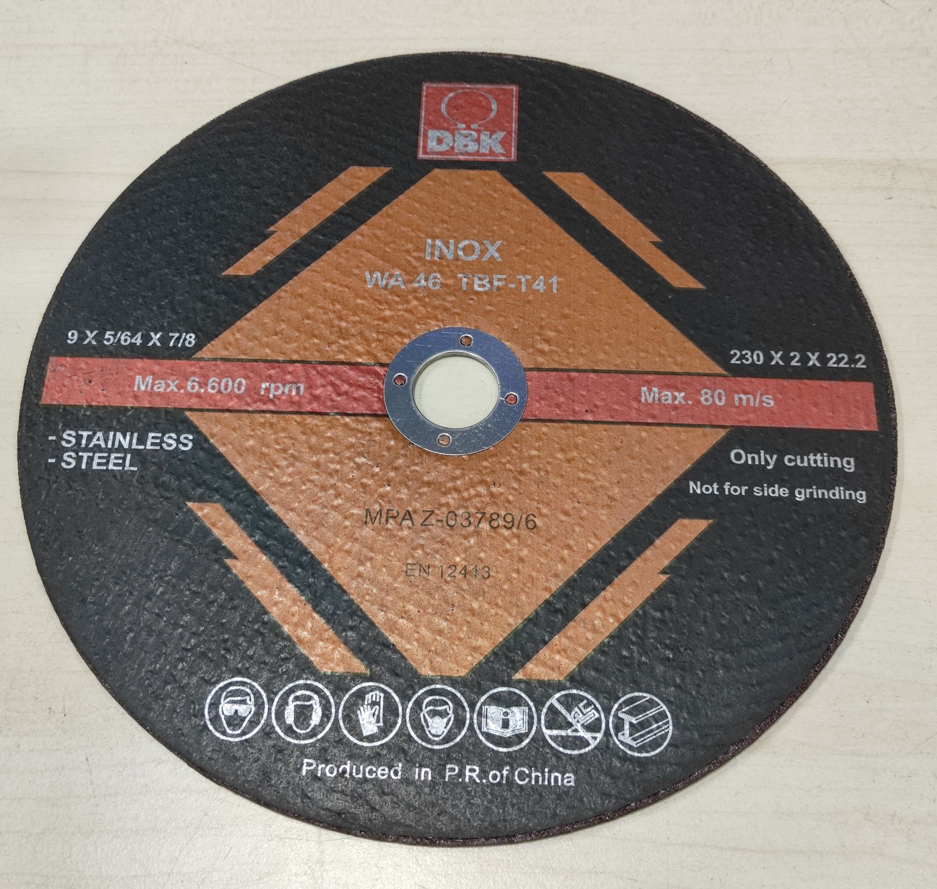 DBK 230X2 Inox Kesme Taşı