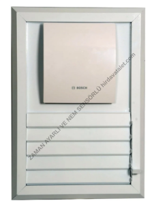 Bosch F1500 DH W 100 Zaman Ayarlı Nem Sensörlü Aspiratör Fanlı Menfez (102m³/h) - Ölçü Seçiniz