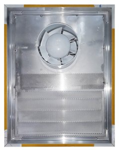 Aircol 120 Krom Fanlı Menfez (160m³/h) - Ölçü Seçiniz