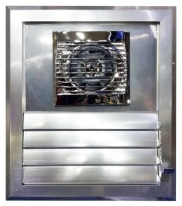 Aircol 120 Krom Fanlı Menfez (160m³/h) - Ölçü Seçiniz