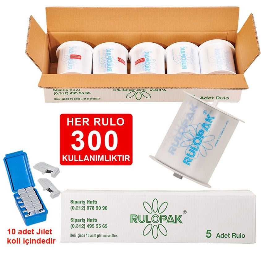 Rulopak Manuel Hijyenik Klozet Kapağı Rulosu R-2200