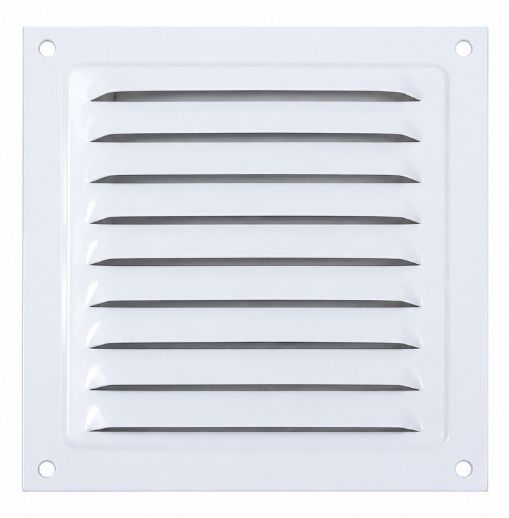 Beyaz Sabit Kanat Metal Menfez 150x150 (Beyaz)