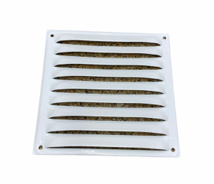 Beyaz Sabit Kanat Metal Menfez 200x200 (Beyaz)