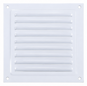 Beyaz Sabit Kanat Metal Menfez 200x200 (Beyaz)