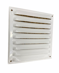 Beyaz Sabit Kanat Metal Menfez 250x250 (Beyaz)