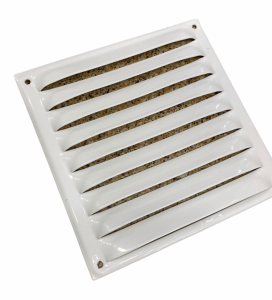 Beyaz Sabit Kanat Metal Menfez 250x250 (Beyaz)