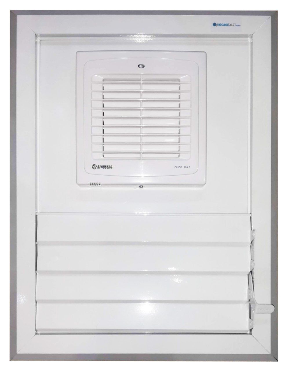 Blauberg Auto 125 H (Zaman Ayarlı Nem Sensörlü) Fanlı Menfez (185m³/h) - Ölçü Seçiniz