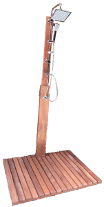 HAVUZ DUŞU DİKDÖRTGEN (90X110) KONFOR AHŞAP DUŞ SİSTEMİ  (Tek Su Girişli)