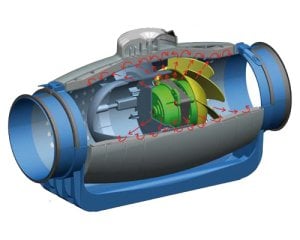 Soler&Palau TD-1000/200 Silent Susturuculu Kanal Tipi Fan - 1100 m3/h