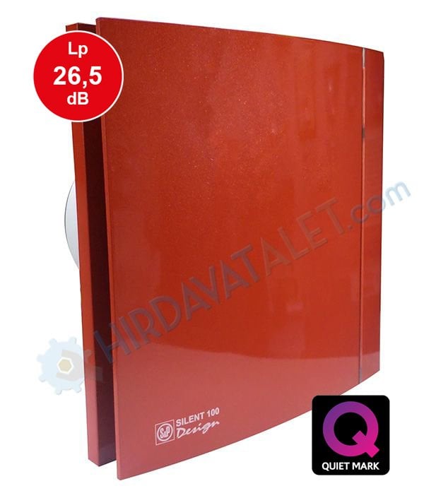Soler&Palau Silent 100 CZ Design Kırmızı Aksiyel Fan