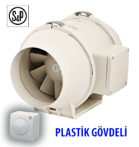TD 350/125 SUSTURUCUSUZ KANAL TİPİ FAN (HIZ ANAHTARI DAHİL)
