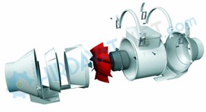 Vortice Lineo 125 VO - 365m3/h KANAL TİPİ FAN (Hız Anahtarı Dahil)