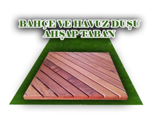Islak Zemin Ahşap Taban 100x100 (Kare Model)