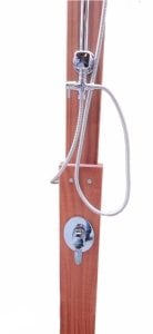 HAVUZ DUŞU DİKDÖRTGEN (90X110)  KONFOR AHŞAP DUŞ SİSTEMİ (Sıcak-Soğuk su girişli)