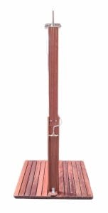 HAVUZ DUŞU DİKDÖRTGEN (90X110)  KONFOR AHŞAP DUŞ SİSTEMİ (Sıcak-Soğuk su girişli)