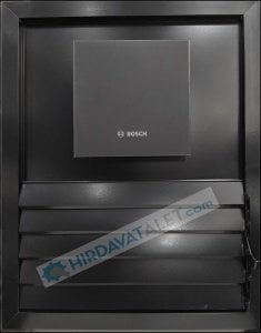 Bosch F1700 WS 125 Mat Siyah Fanlı Menfez (145m³/h) - Ölçü Seçiniz