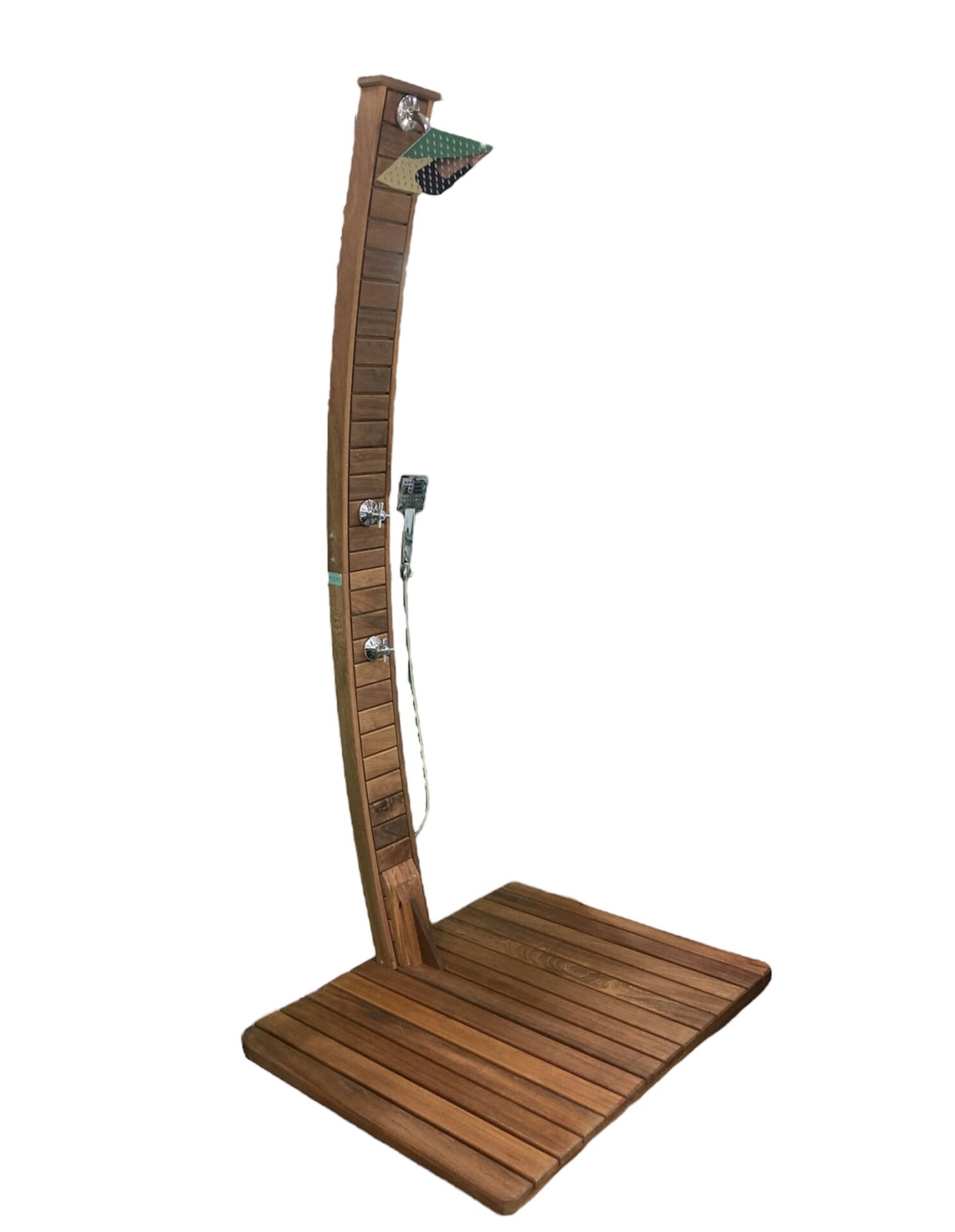 Havuz Duşu MARMARİS Serisi Ahşap Havuz Duş Sistemi Tek Su Girişli