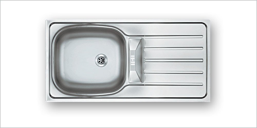 AE 8650 T D Dekorlu 1 Hazneli Damlalıktan Taşmalı Eviye