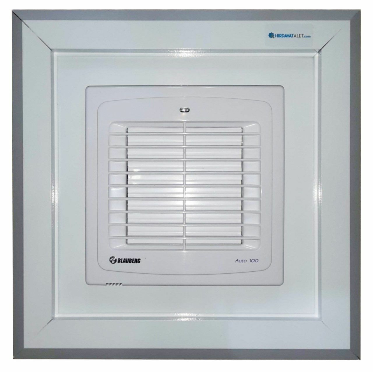 Blauberg Auto 100 H (Zaman Ayarlı Nem Sensörlü) Fanlı Menfez (98m³/h) - Ölçü Seçiniz 30x35